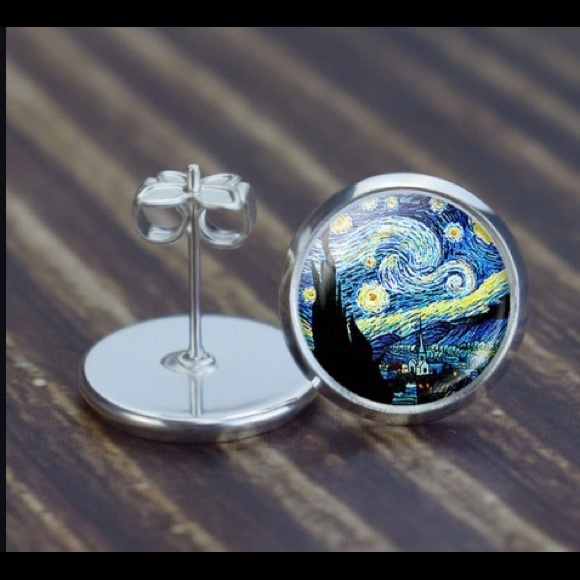 Van Gogh starry night necklace - Picture 5 of 5